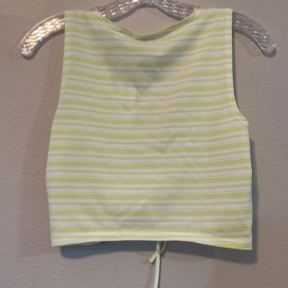 PACSUN YELLOW AND WHITE STRIPED SHIRT NWT - Picture 5 of 6